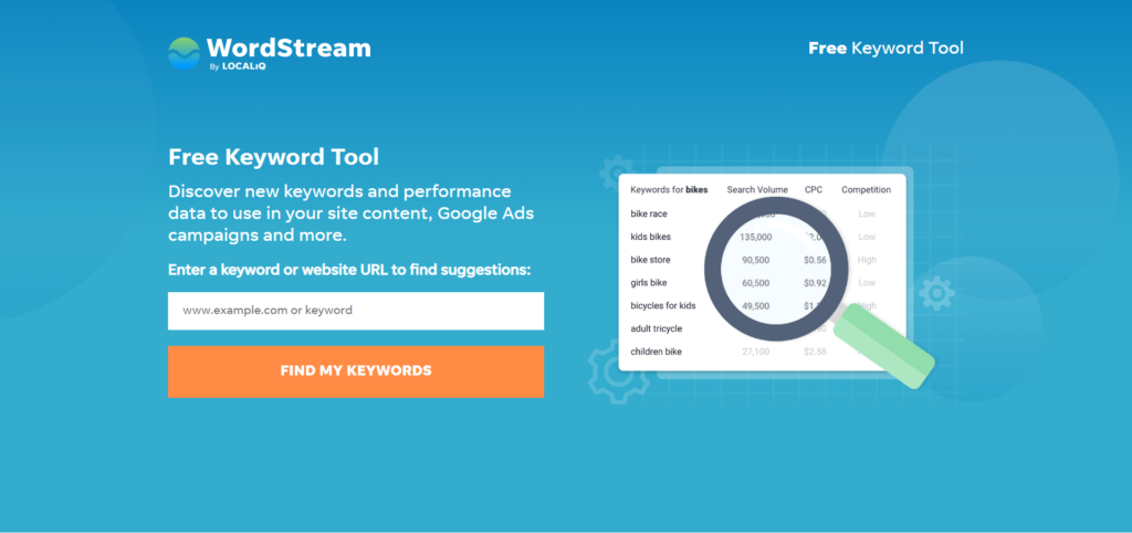 WordStream Kostenloses Keyword-Tool
