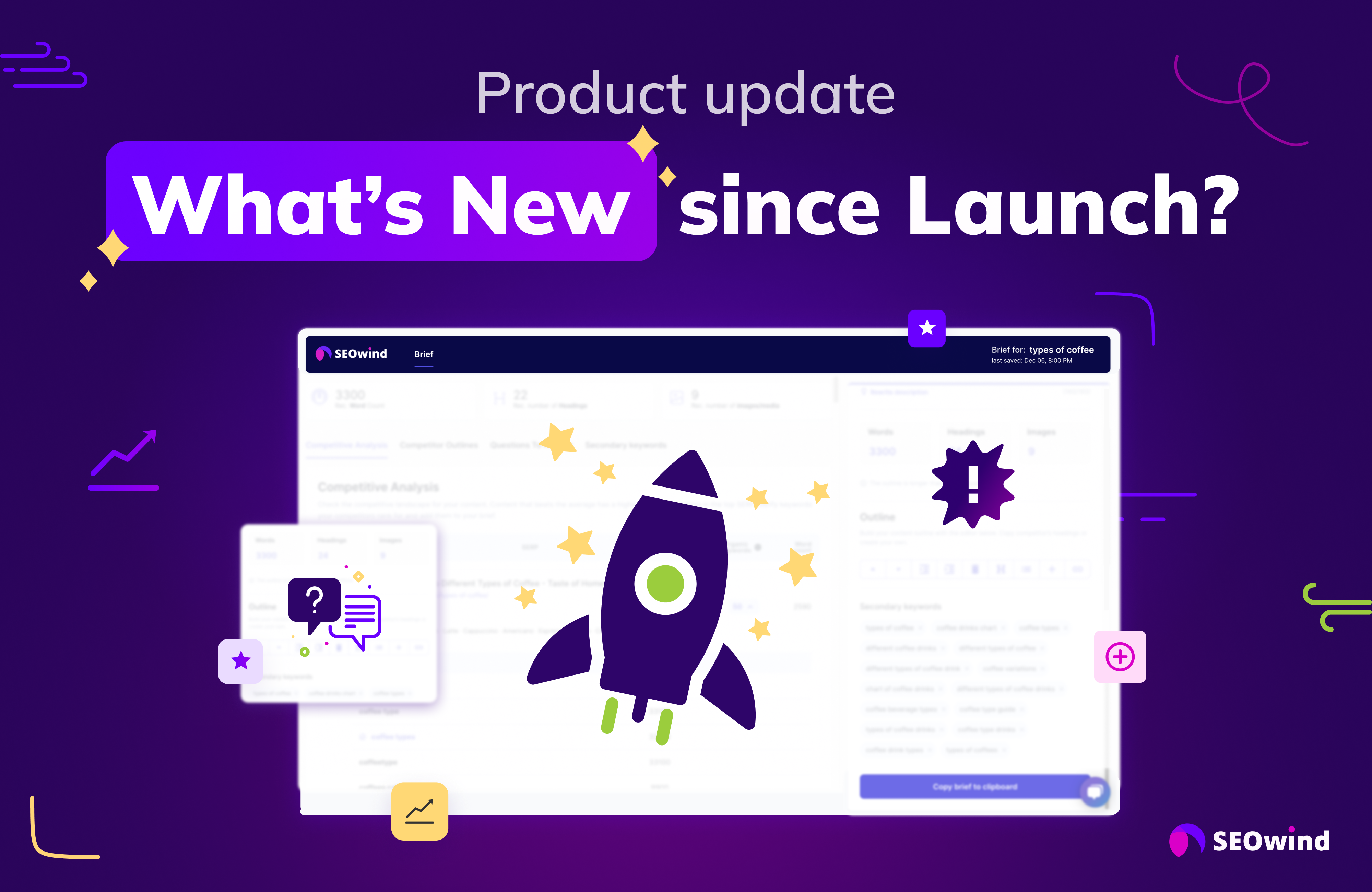 SEOwind launch product update