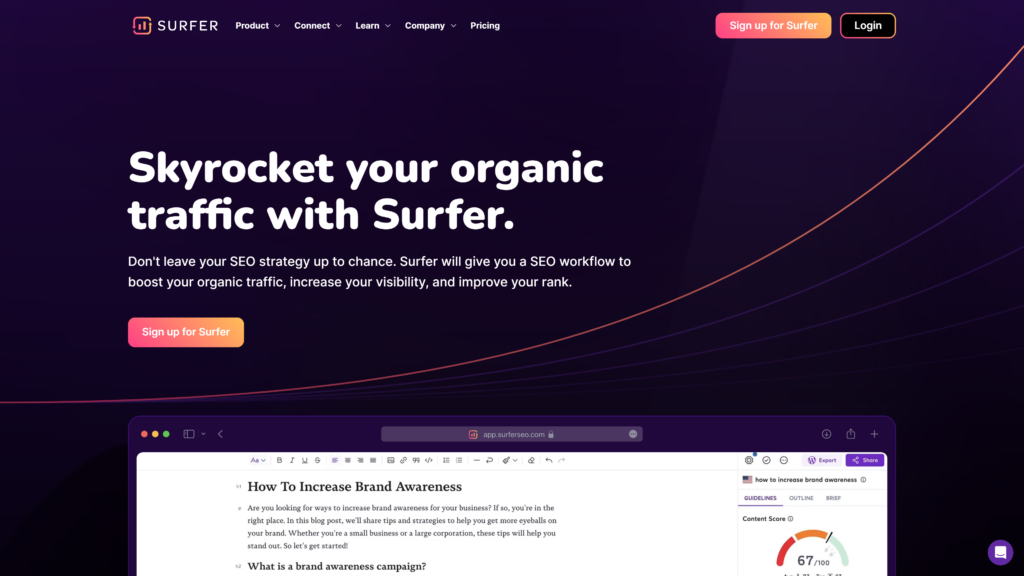 surfer homepage