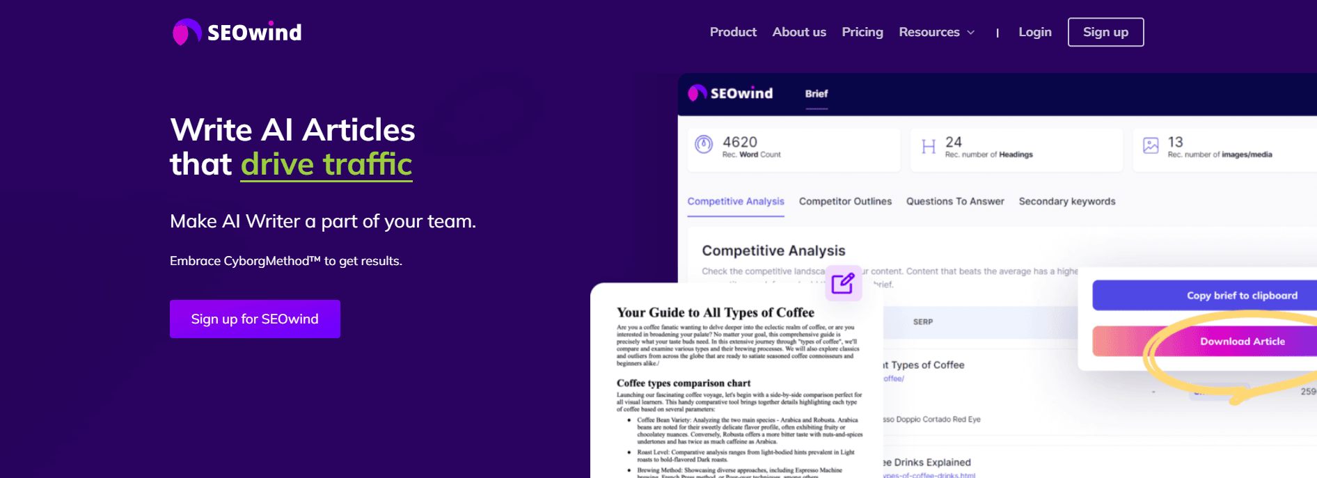 SEOwind - Plans & Pricing