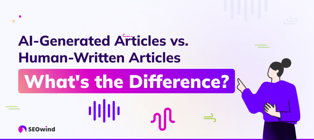 KI-generierte Artikel vs. von Menschen geschriebene Artikel