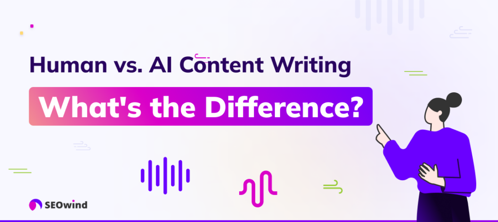 Diensten voor het schrijven van content door mensen vs. AI