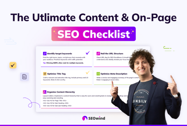 content and on page seo checklist
