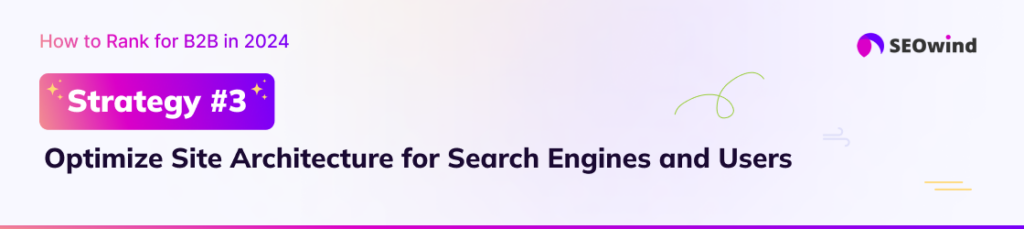 Strategy #3: Optimize Site Architecture for Search Engines and Users