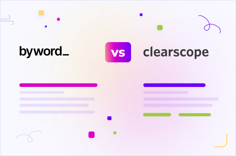 byword vs clearscope vergelijken