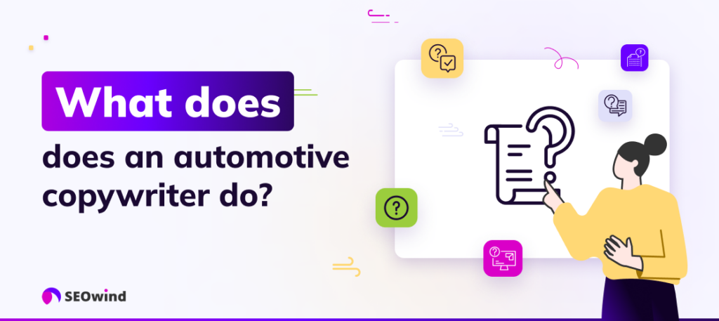 What does an automotive copywriter do? Typical responsibilities