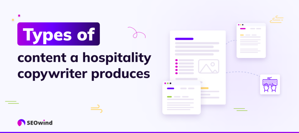 Types of content a hospitality copywriter produces