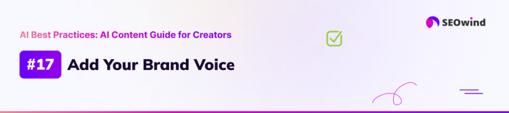 Add Your Brand Voice