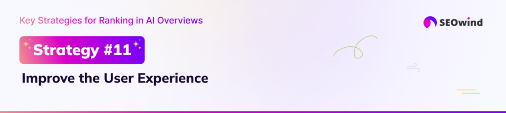 Strategy #11: Improve the User Experience