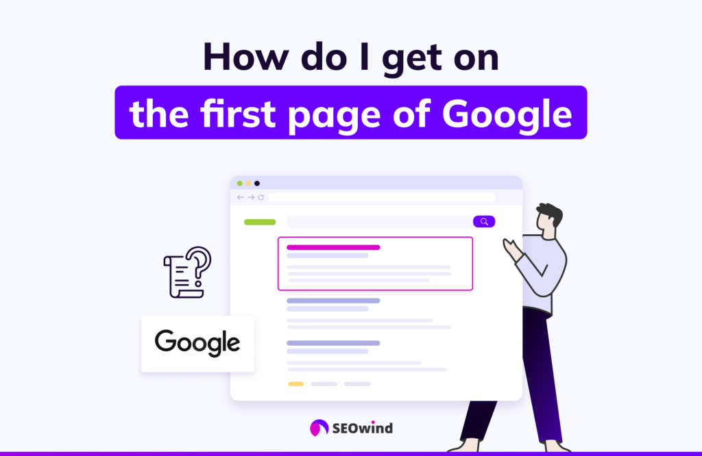 How do I get on the first page of Google