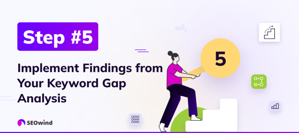 Stap 5: Implementeer de bevindingen van uw Keyword Gap Analyse