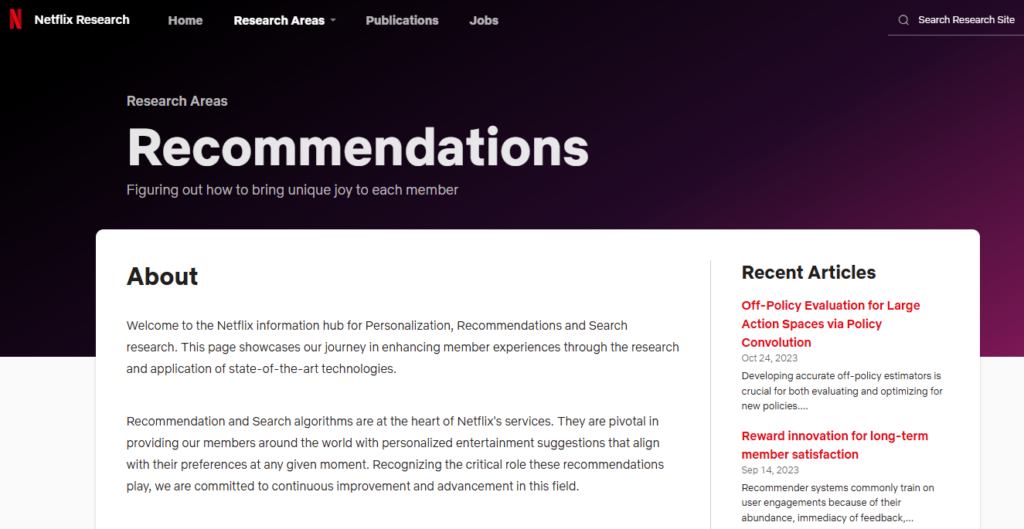 Netflix: Personalized Content Recommendations