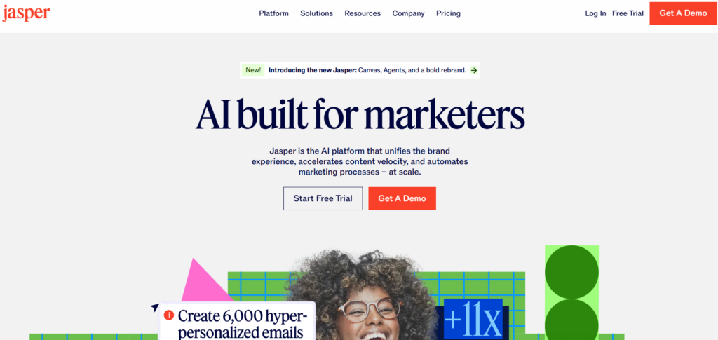 Jasper homepage 202506