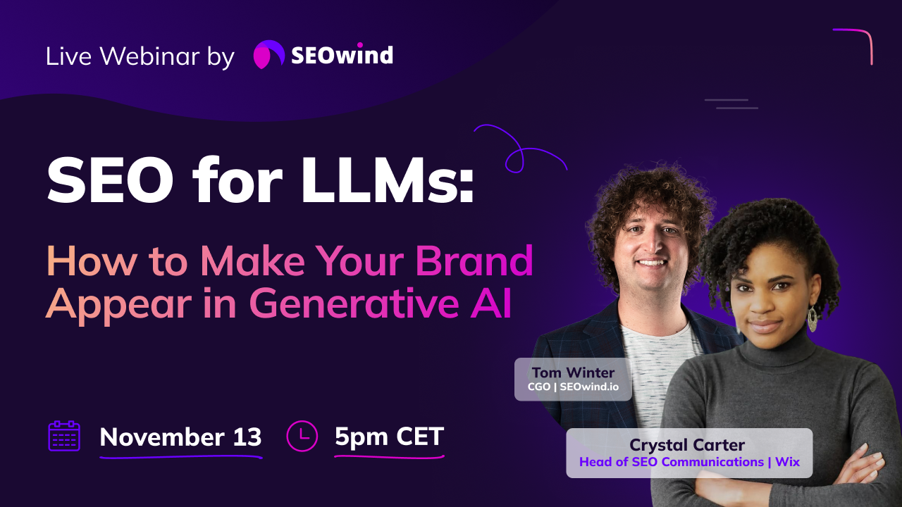 SEO for LLMs webinar Crystal Carter