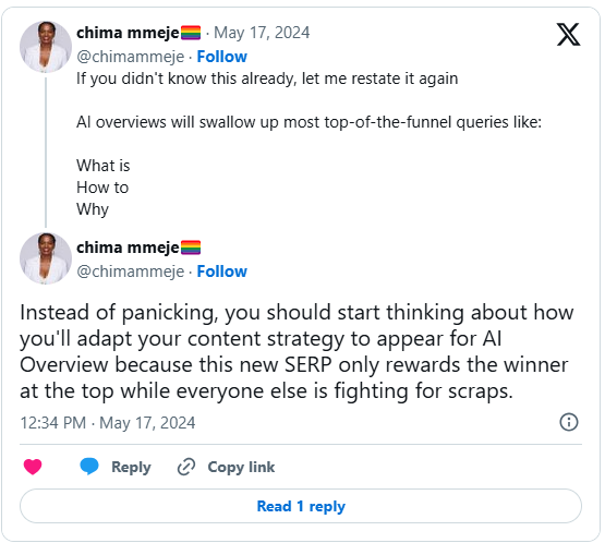 Chima Mmeje, SEO Expert